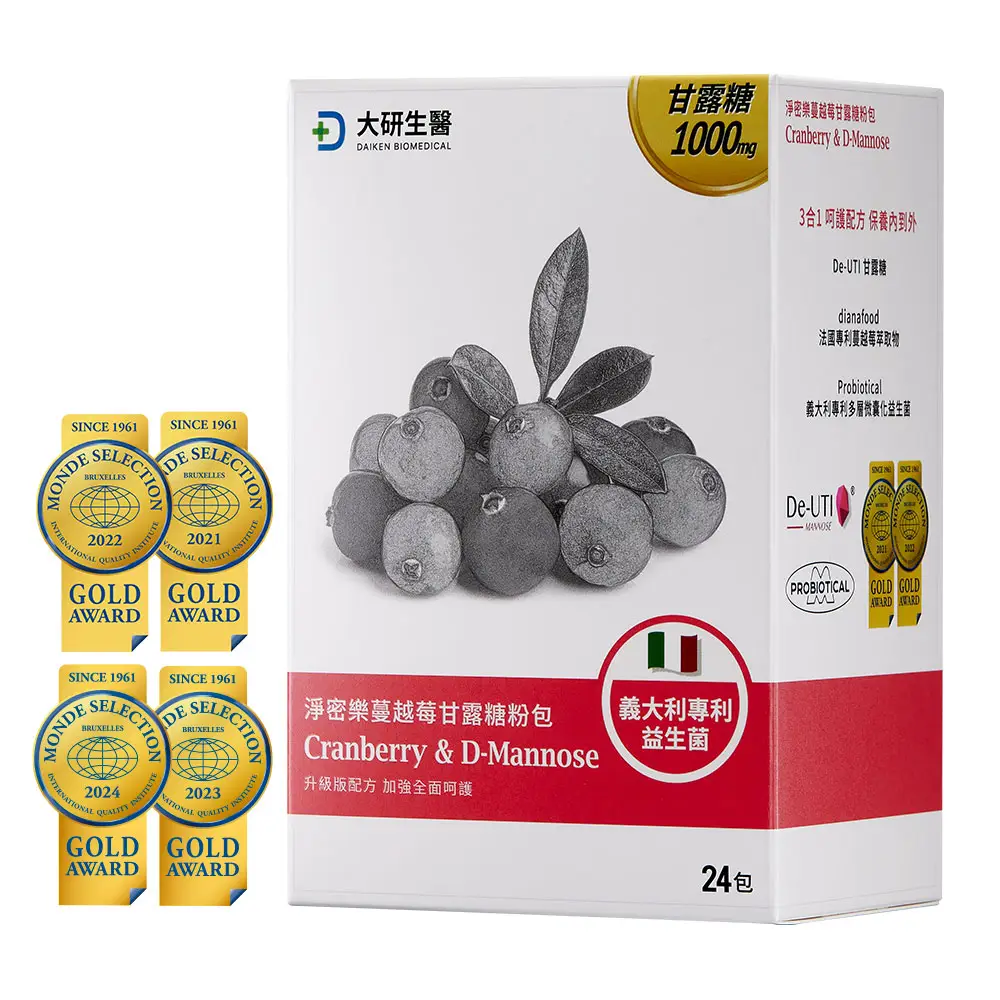大研生醫 淨密樂甘露糖蔓越莓益生菌