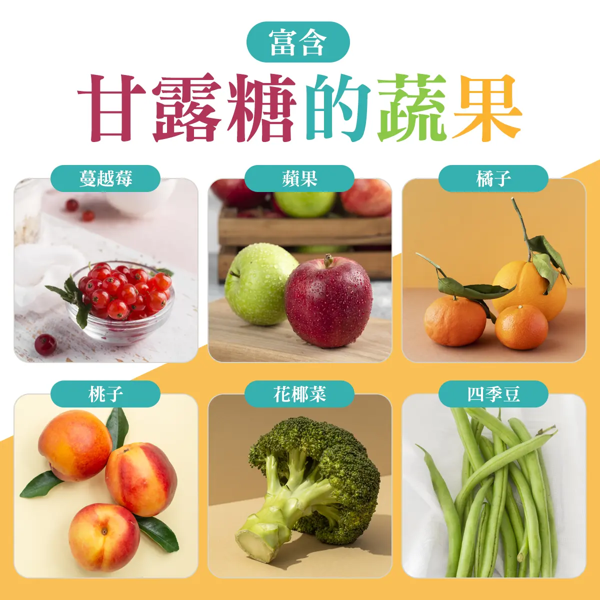 富含甘露糖的蔬果